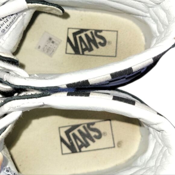 Nwot Vans Off The Wall Sk8Hi High Top Black Checkerboard Unisex Sneaker 7.5 9 - Picture 8 of 11